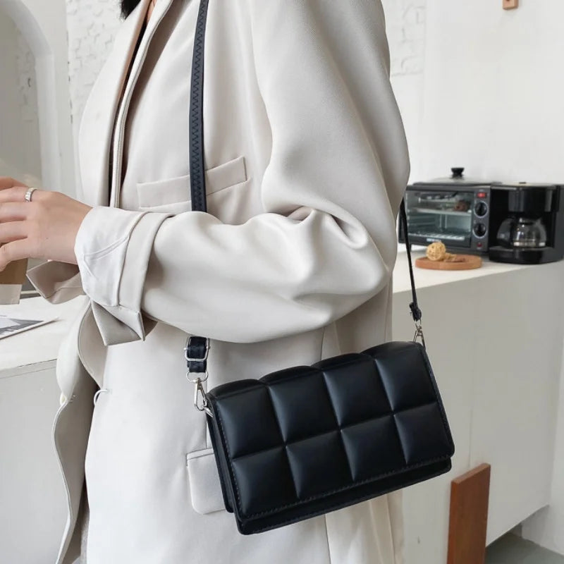 Designer Pu Leather Shoulder Bag Large Capacity Crossbody - Smarsty