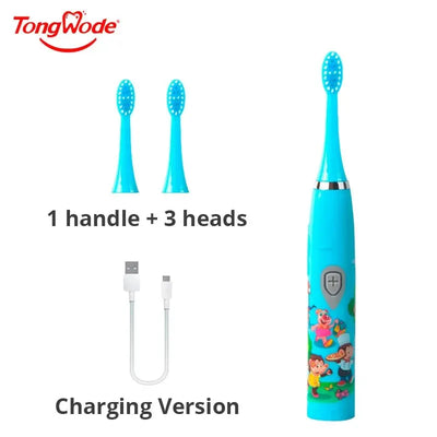 Colorful Cartoon Sonic Electric Toothbrush for Kids - Smarsty