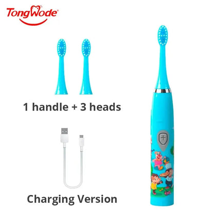 Colorful Cartoon Sonic Electric Toothbrush for Kids - Smarsty