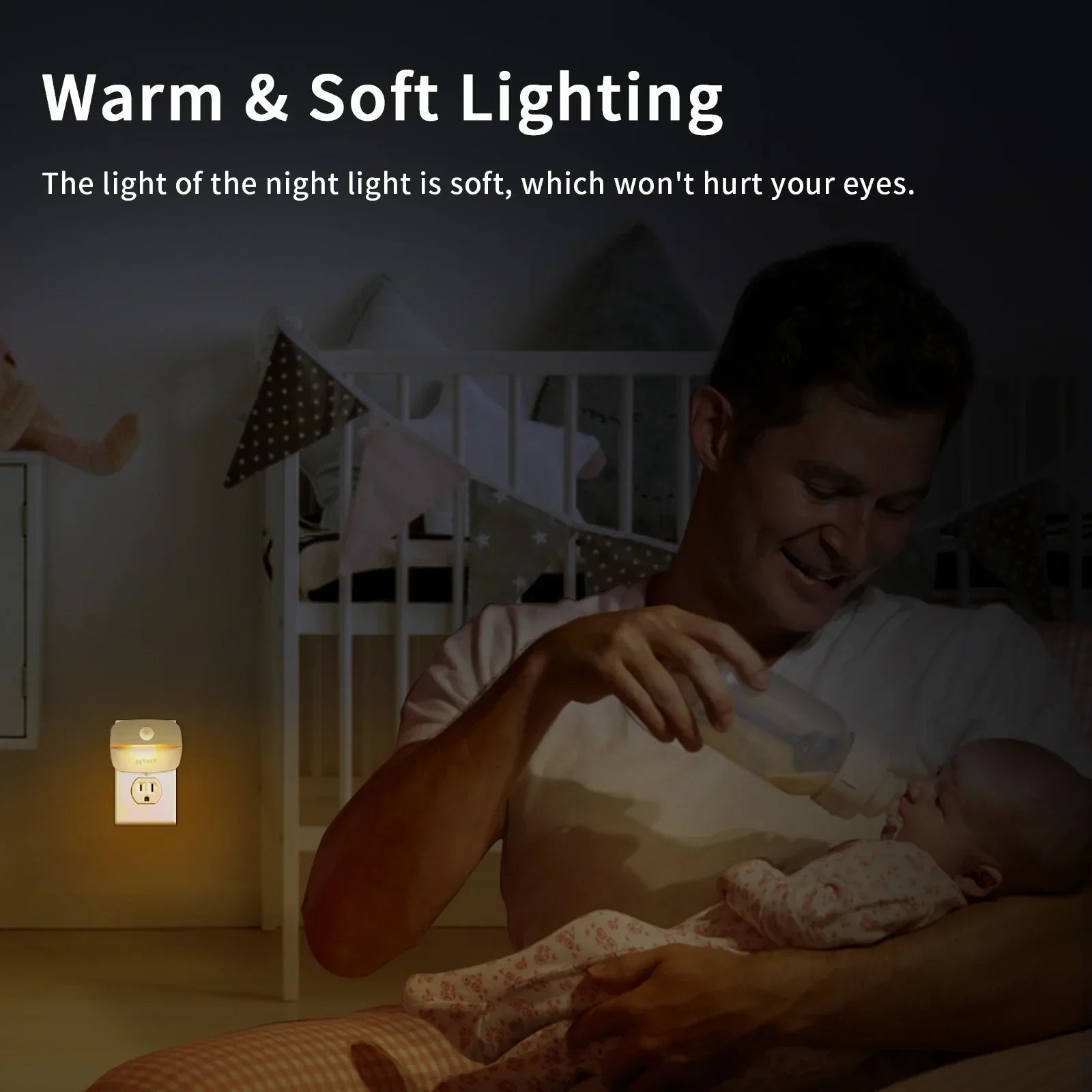Motion Sensor LED Night Light for Bedrooms and Hallways - Smarsty