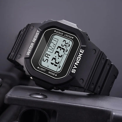 SYNOKE Outdoor Military Digital Watch for Men Waterproof Luminous Sports Timepiece - Smarsty