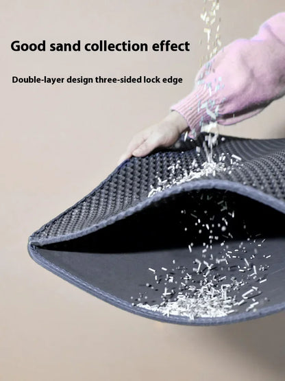 Large Cat Litter Mat Waterproof Double Layer Non Slip Litter Box Tray Pad Washable Durable Pet Toilet Training Mat - Smarsty