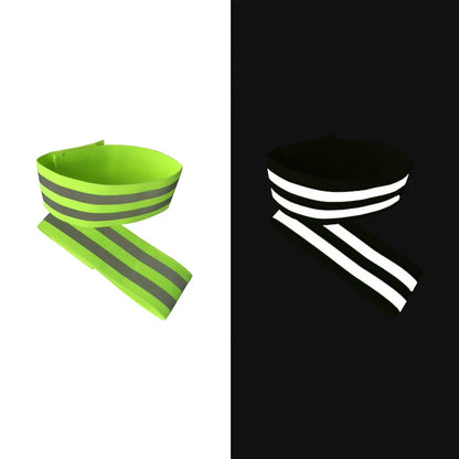 1 Pair Reflective Bands Elastic Armband Wristband Ankle Leg Straps Kids Safety Reflector Outdoor Night Cycling Jogging Running