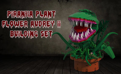 Audrey 2 Piranha Plant Bricks Compatible with Lego, Little Shop of Horrors Flowers Building Blocks, Gift for Halloween Christmas - Smarsty