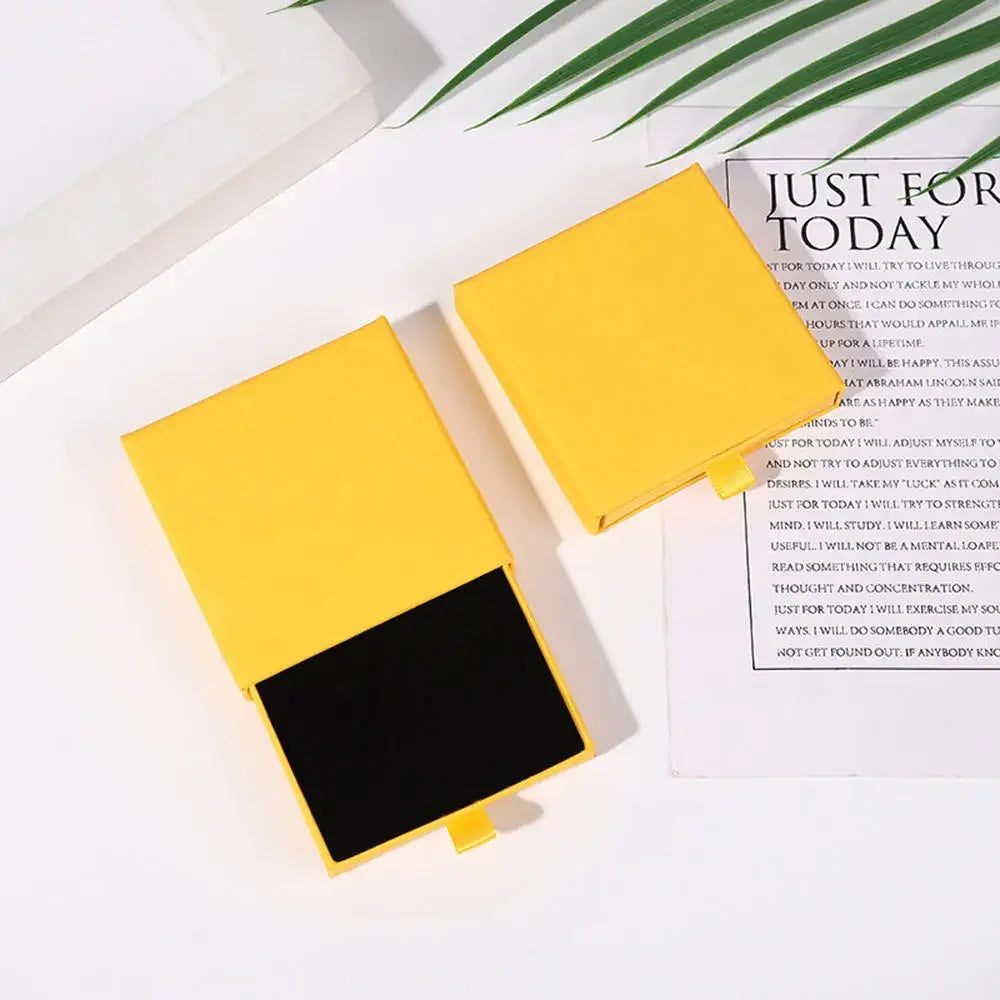 Thick Kraft Paper Jewelry Box With Sponge Insert - Smarsty