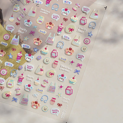 Cute Starfish Nail Charm Stickers for Summer Nail Art - Smarsty