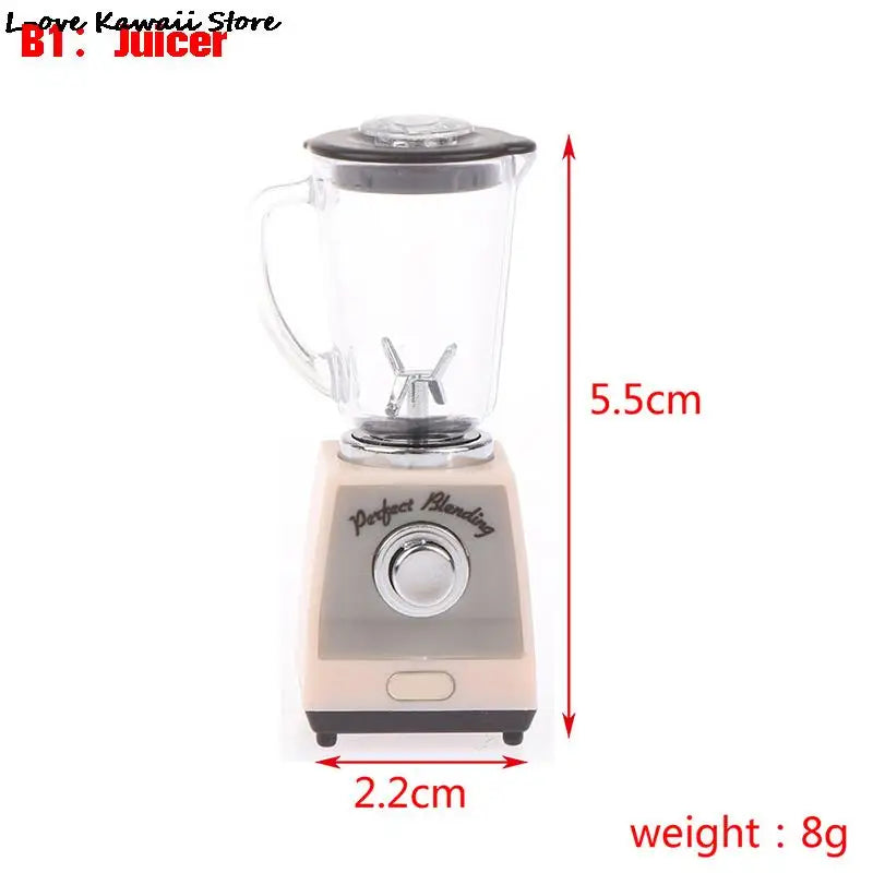 Miniature Dollhouse Furniture Set For Dolls House Mini Toy Kit Accessories TV Kitchen Home Fridge Kids Pretend Play Diy Figurine by Smarsty