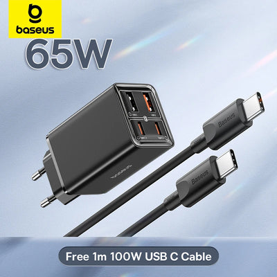 65W GaN USB C Charger With PD QC TravelReadyUltraCompact - Smarsty