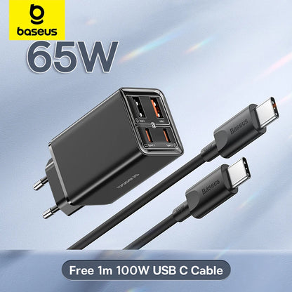 65W GaN USB C Charger With PD QC TravelReadyUltraCompact - Smarsty