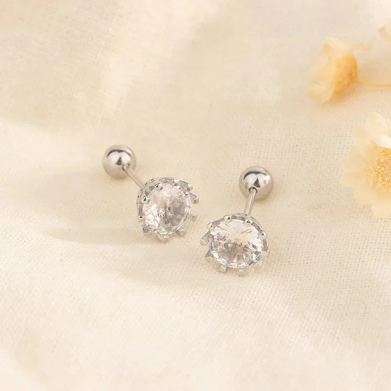925 Silver Tragus Piercing Helix Studs Butterfly Heart - Smarsty