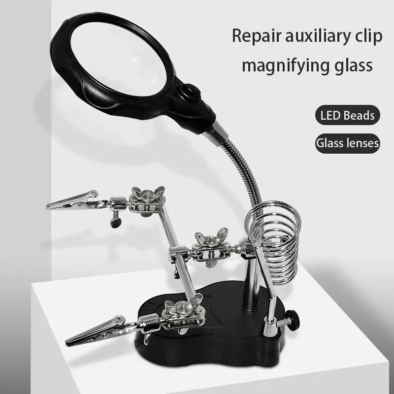 Lighted Magnifying Glass Repair Tool for Mobile Devices - Smarsty