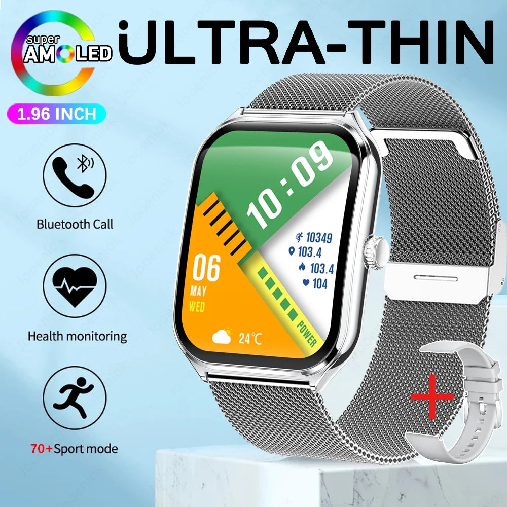 Ultra Thin Smart Watch for Men with AMOLED Screen - Smarsty