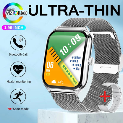 Ultra Thin Smart Watch for Men with AMOLED Screen - Smarsty