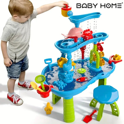 Children's Outdoor Beach Toy Tabletop Water Play Pool Sand Platform Indoor And Outdoor Multi-Functional Beach Toy for Kids by Smarsty