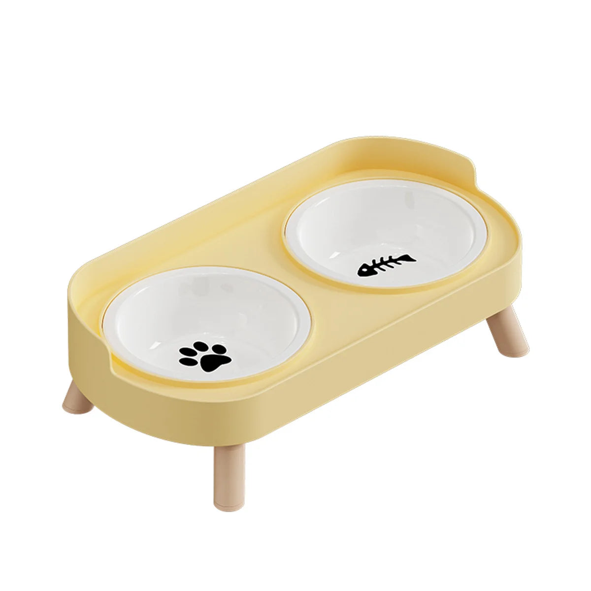 Colorful Double Bowl for Dogs and Cats with Large Capacity - Smarsty