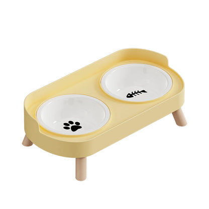 Colorful Double Bowl for Dogs and Cats with Large Capacity - Smarsty