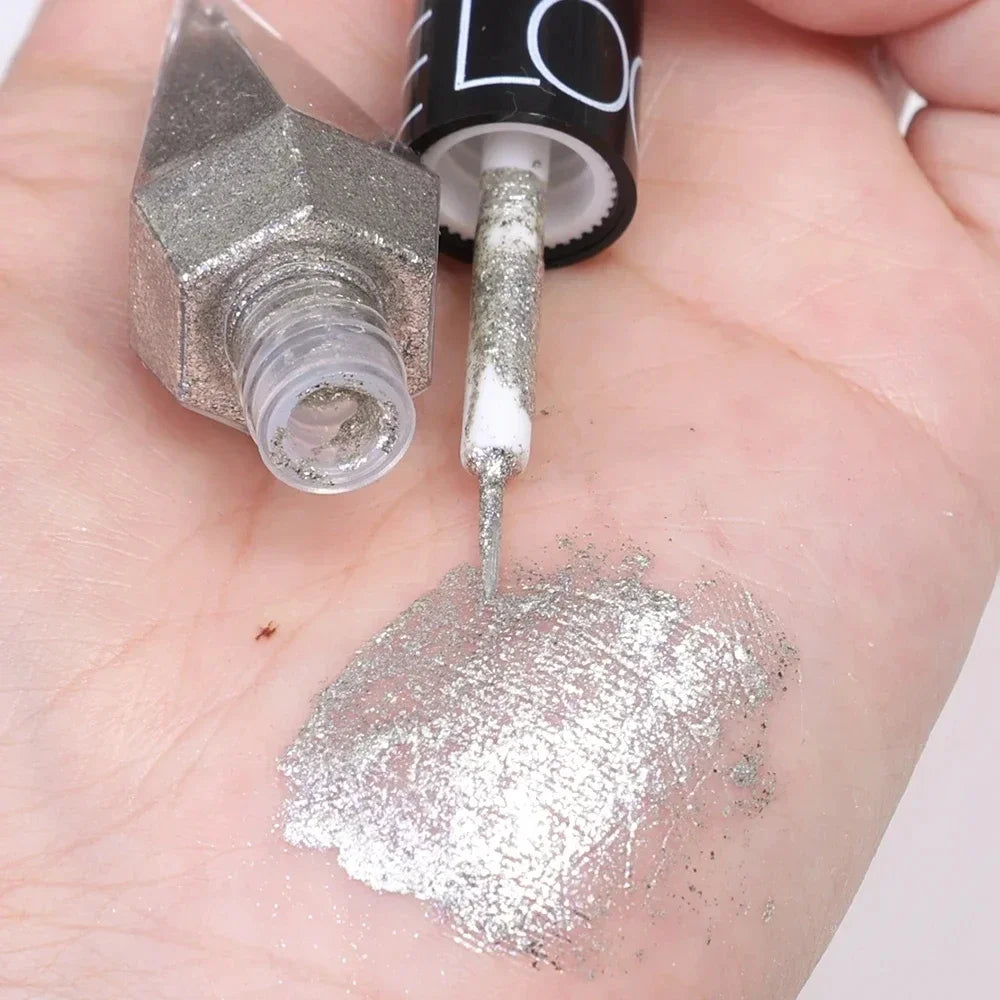 Waterproof Glitter Eyeliner Long Lasting Rose Gold Shine - Smarsty