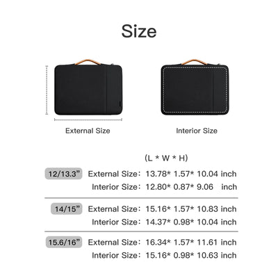 Laptop Sleeve For 12 To 15.6 Inch Laptops With Zipper - Smarsty