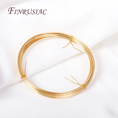 5M 18K Gold Plated Copper Wire For Handmade Jewelry Making - Smarsty
