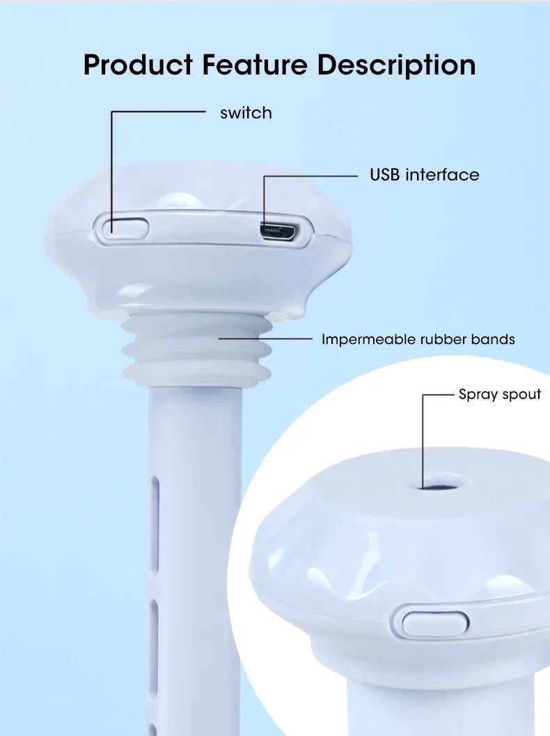 Mini Air Humidifier Adjustable Length Quiet Portable Solution - Smarsty