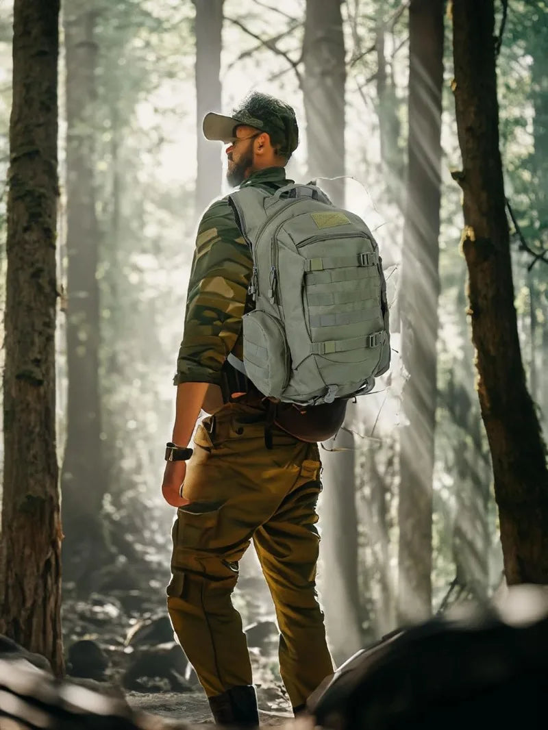 45L Waterproof Fishing Hunting Backpack Outdoor Rucksacks Tactical Sports Camping Hiking Trekking Bags - Smarsty