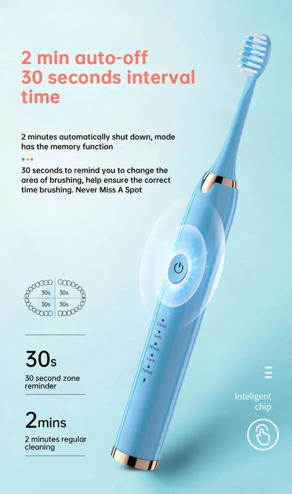 Rechargeable Sonic Toothbrush with Whitening and Deep Cleaning功能 - Smarsty