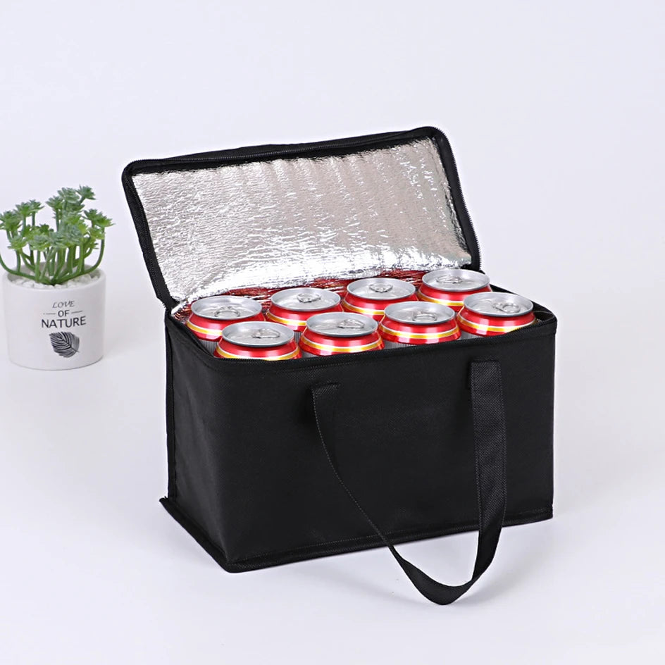 Portable Lunch Cooler Bag Folding Insulation Picnic Ice Pack Food Thermal Bag Drink Carrier Insulated Bags Beer Delivery Bag - Smarsty