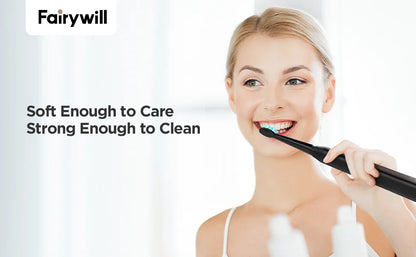 Fairywill FW507 Electric Sonic Toothbrush with Travel Case - Smarsty
