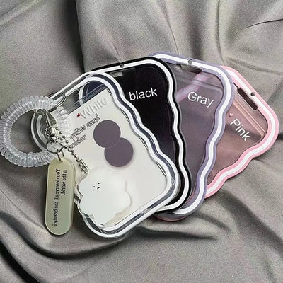 Korea Style Plastic 3inch Card Holder Idol Photo Protective Case Photocard Holder Kawaii Unisex Campus Card Cover - Smarsty