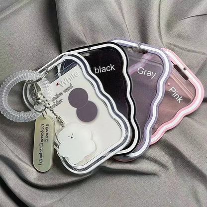 Korea Style Plastic 3inch Card Holder Idol Photo Protective Case Photocard Holder Kawaii Unisex Campus Card Cover