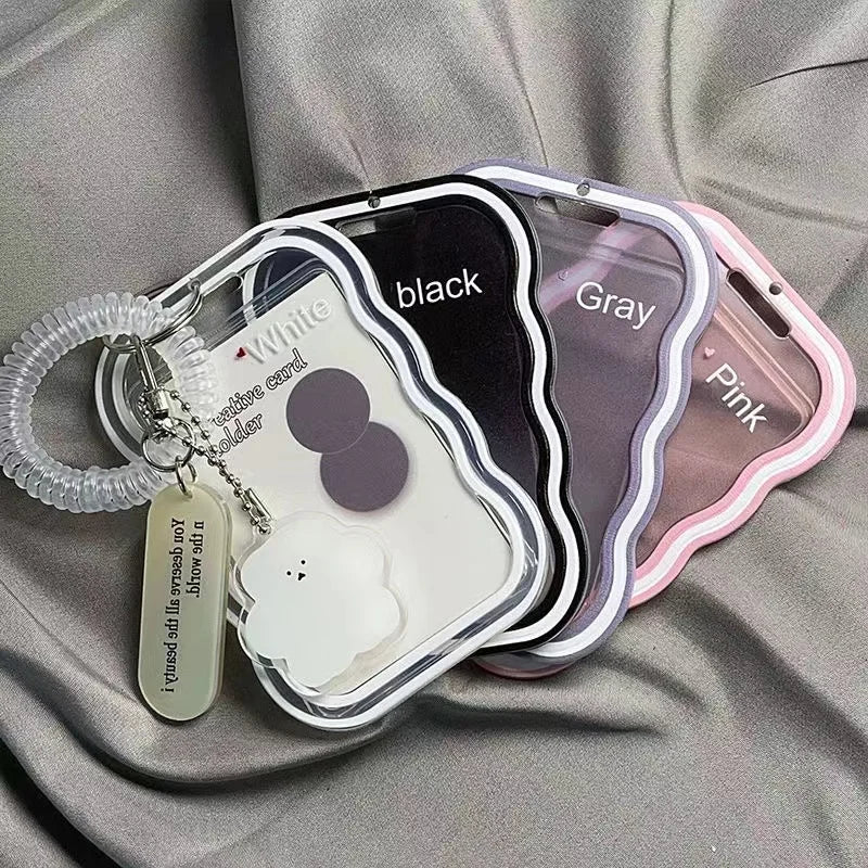 Korea Style Plastic 3inch Card Holder Idol Photo Protective Case Photocard Holder Kawaii Unisex Campus Card Cover