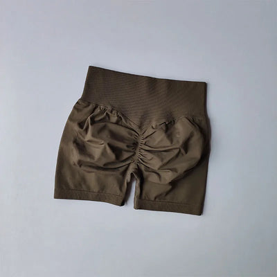 Peach Hip Lifting Sports Shorts Women High Waist and Waist Tightening Slimming Running Hip Speed Drying Three Point Tight Pants - Smarsty