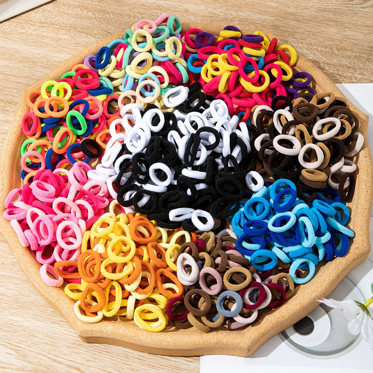 Girls Elastic Hair Bands Soft Gentle No Damage Kids Ties - Smarsty