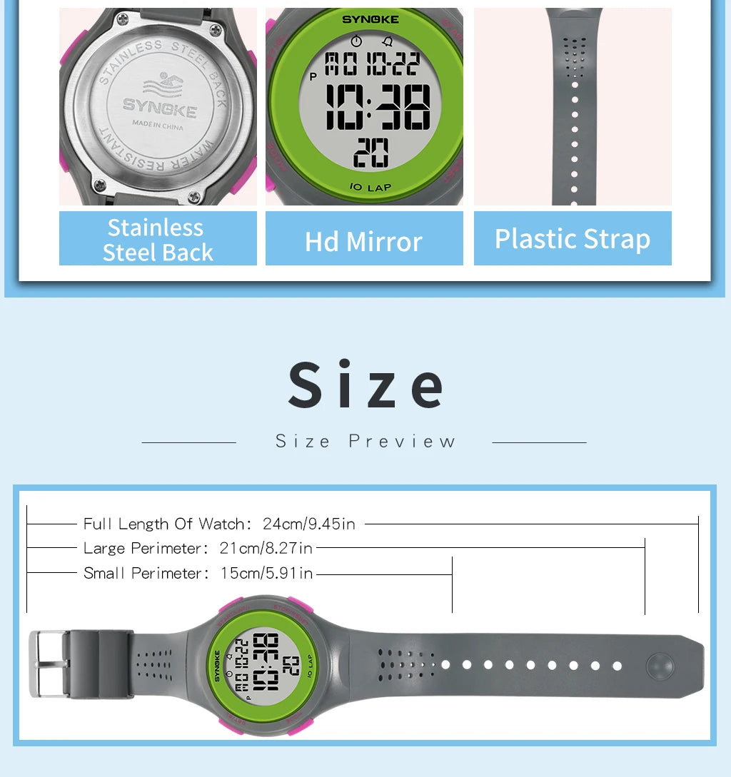 Waterproof Military Sport Watch for Men with LED Display - Smarsty