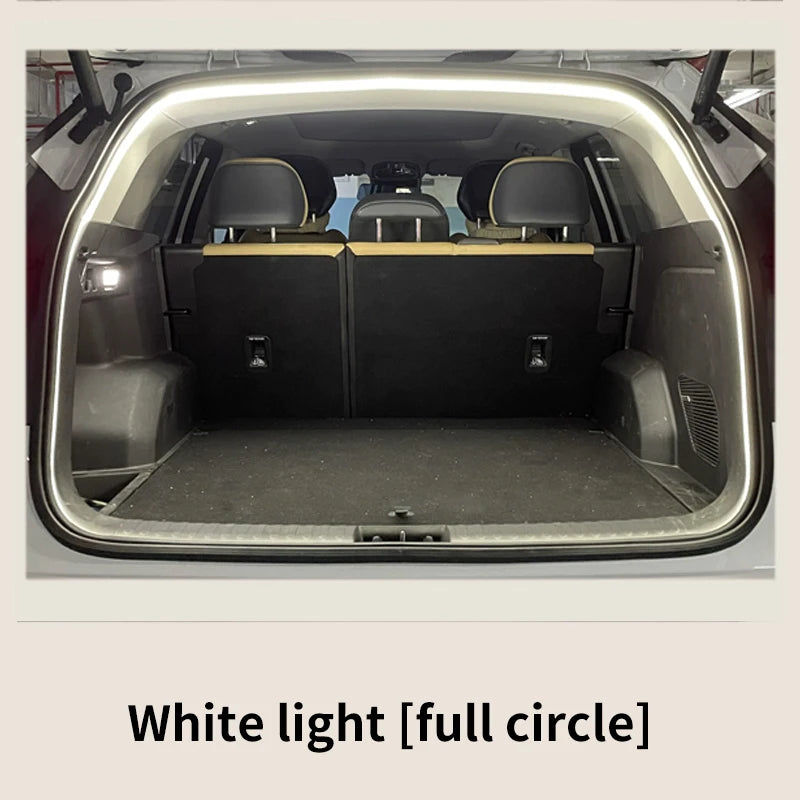 Car high brightness trunk lighting ambient light interior decoration LED wiring free automatic sensing tailgate light strip - Smarsty