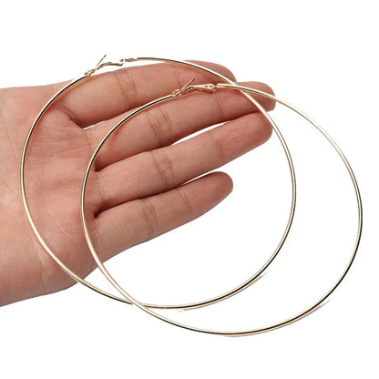 Stainless Steel Hoop Earrings Two Pair Adjustable Sizes - Smarsty