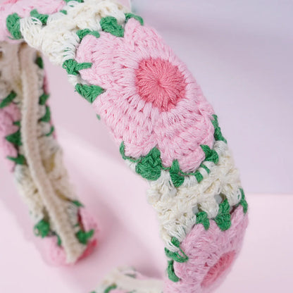 Knitted Headband Bohemian Handmade Summer Seaside Cotton - Smarsty