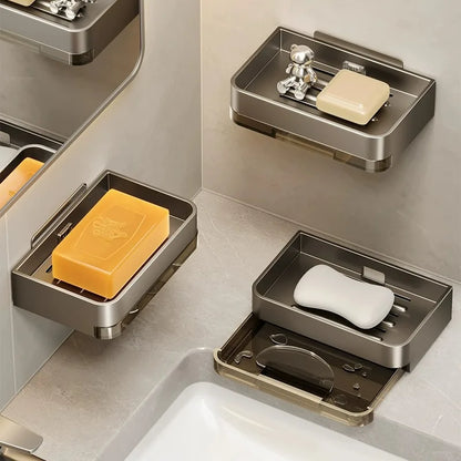 Metal Wall Mounted Soap Dish With Drainage Feature - Smarsty