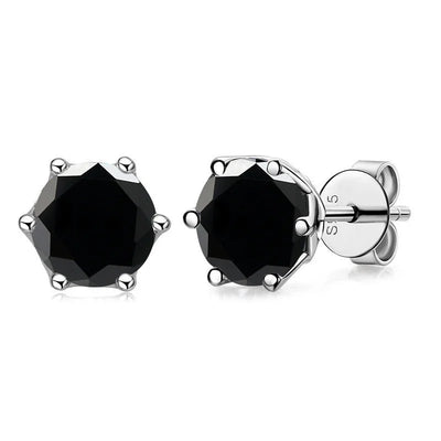 1 CT D Color Moissanite Stud Earrings Sparkling 925 Silver - Smarsty