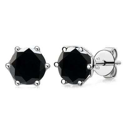 1 CT D Color Moissanite Stud Earrings Sparkling 925 Silver - Smarsty