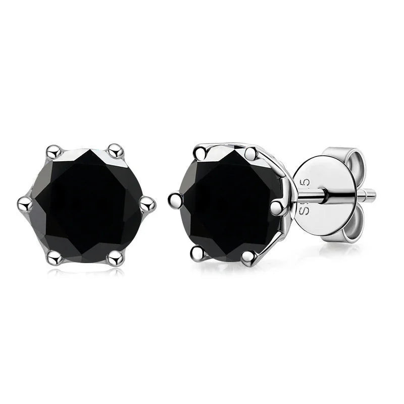 1 CT D Color Moissanite Stud Earrings Sparkling 925 Silver - Smarsty