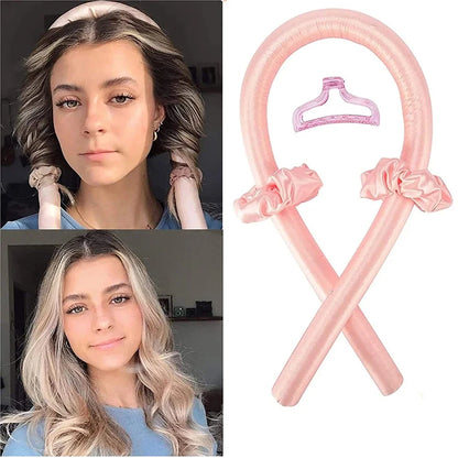 Heatless Curling Rod Headband for Effortless Silk Curls - Smarsty