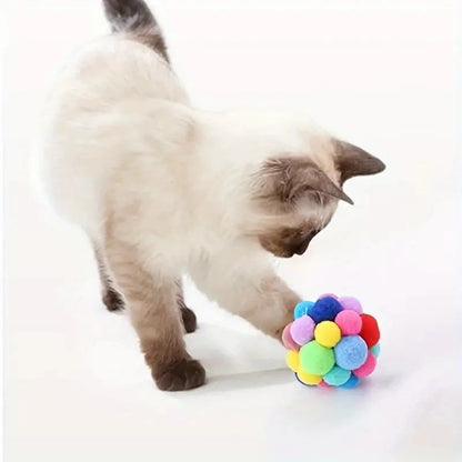 Durable Nylon Cat Plush Ball Toy for Engaging Play - Smarsty
