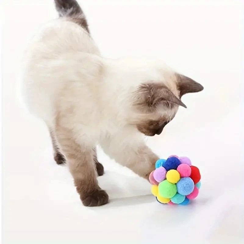 Durable Nylon Cat Plush Ball Toy for Engaging Play - Smarsty