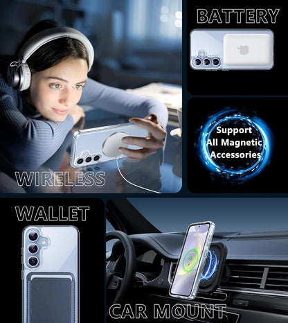 MagSafe Wireless Case For Samsung Galaxy S24 S23 S22 S21 - Smarsty