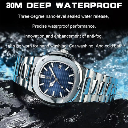 Luxury Waterproof Sports Watch with Luminous Dial - Smarsty