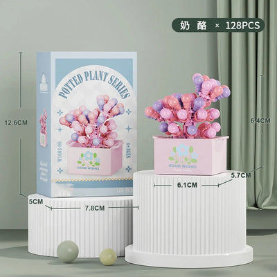 Bouquet Flower Mini Diy Building Block Toys for Children Bricks Blocks for Adults Constructor Micro Bricks Construction Set Gift by Smarsty