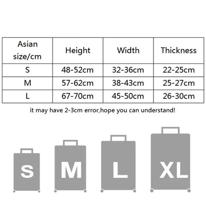 Fashion travel suitcase protective cover Luggage Protective Cover Solid Color Suitable for 18-28 Inch Suitcases - Smarsty