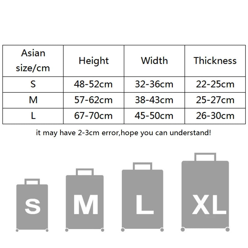 Fashion travel suitcase protective cover Luggage Protective Cover Solid Color Suitable for 18-28 Inch Suitcases - Smarsty