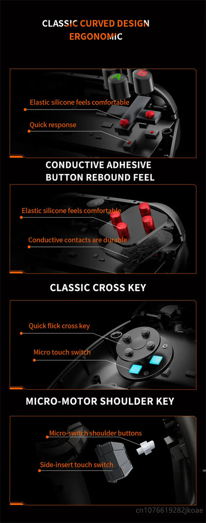 Lenovo S02 Wireless Bluetooth Gamepad with RGB Lighting - Smarsty